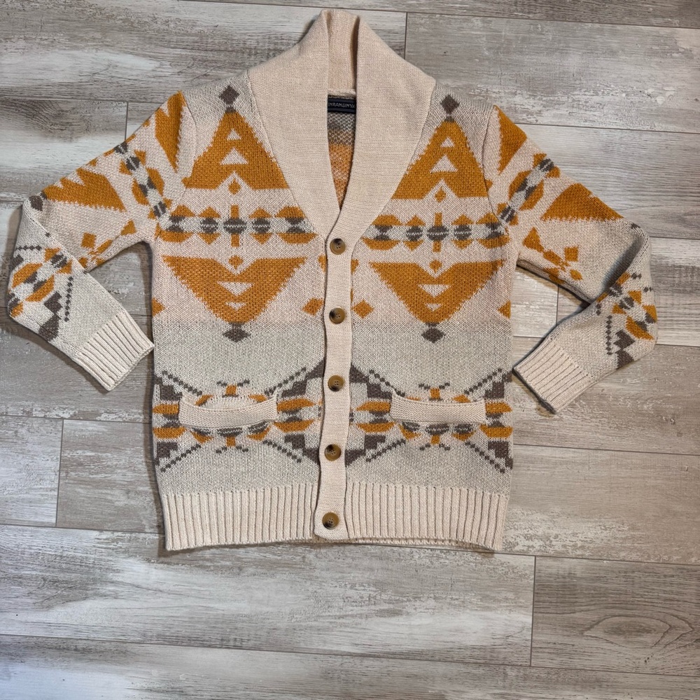 Men's Sinransinya Cardigan Sweater Long-sleeved Knitted Medium